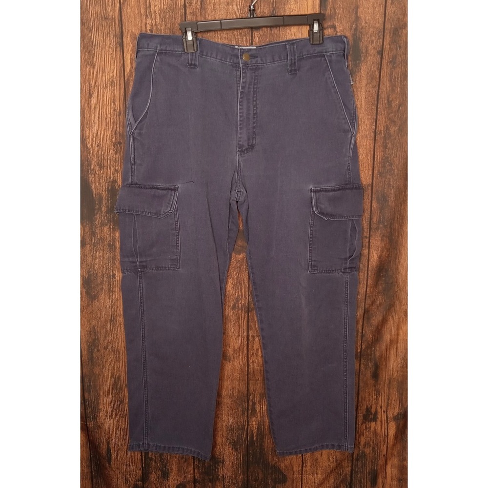 Tyndale FR Men's Workwear Cargo Pant's NFPA2112 CAT 2 Size 36x30‎ Blue USA